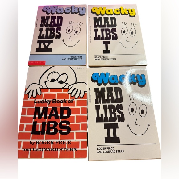 4 vintage unused Mad Libs books 1970s and 1980s - Picture 1 of 2